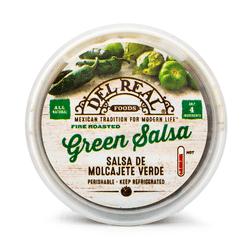 Del Real Molcajete Green Salsa, Fire Roasted 15 oz