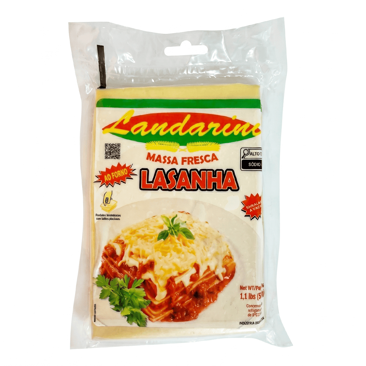 Pasta fresca para lasaña Landarini 500 gramo(s)