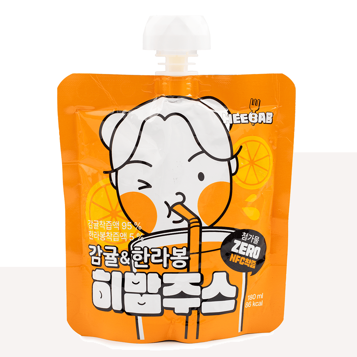 제주 히밥 감귤 한라봉 주스 180 밀리리터