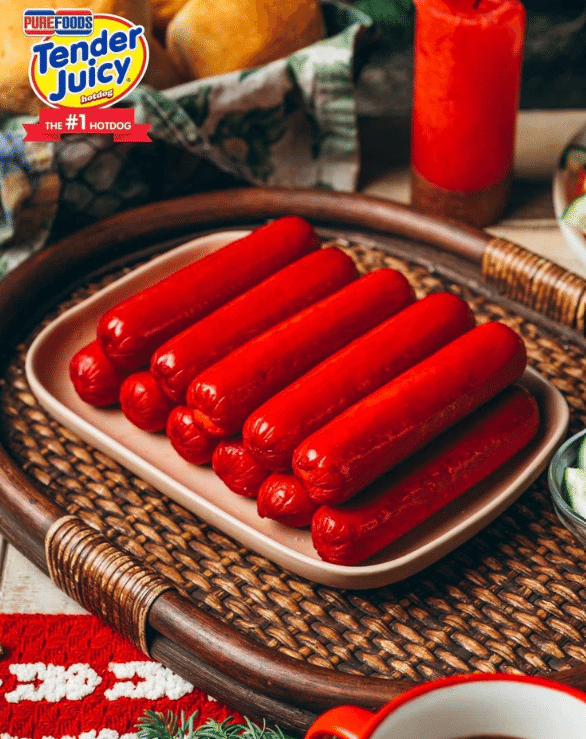 Get Purefoods Tender Juicy Hotdog Extra Jumbo, Frozen 40 oz