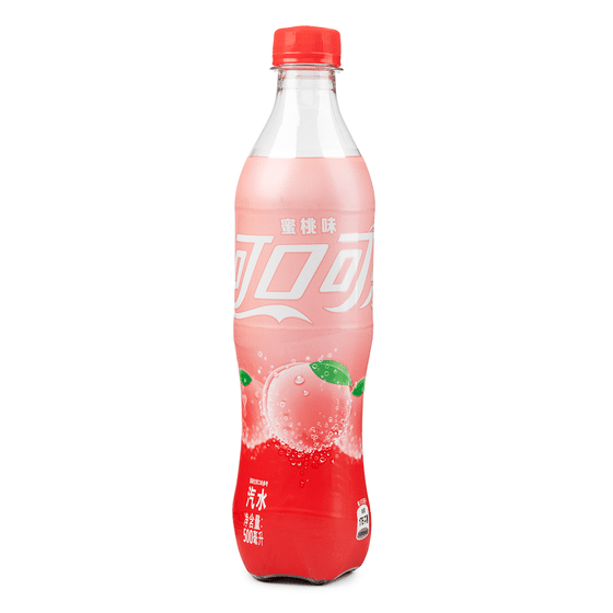 weee_beverages_Coca-Cola Peach Flavor Bottled 500 ml