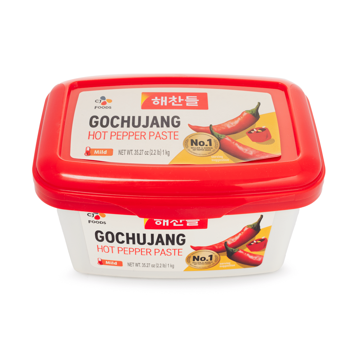 CJ Foods Gochujang Hot Pepper Paste, Mild Flavor 1000 g*12 pack