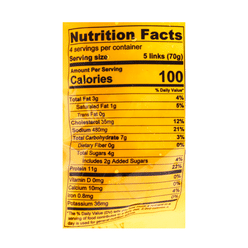 Three Meals a Day Mini Cured Chicken Patty Link with Corn, Frozen 284 g