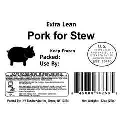 Pork Stew Meat (from Ham Leg) 2 lb