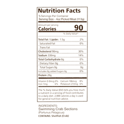 자연산 블루 크랩 1.5 파운드