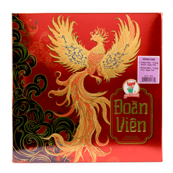 Happy Elephant Premium Moon Cake Taro (Yolk) 2pcs & Mixed (Yolk) 2pcs 480 g