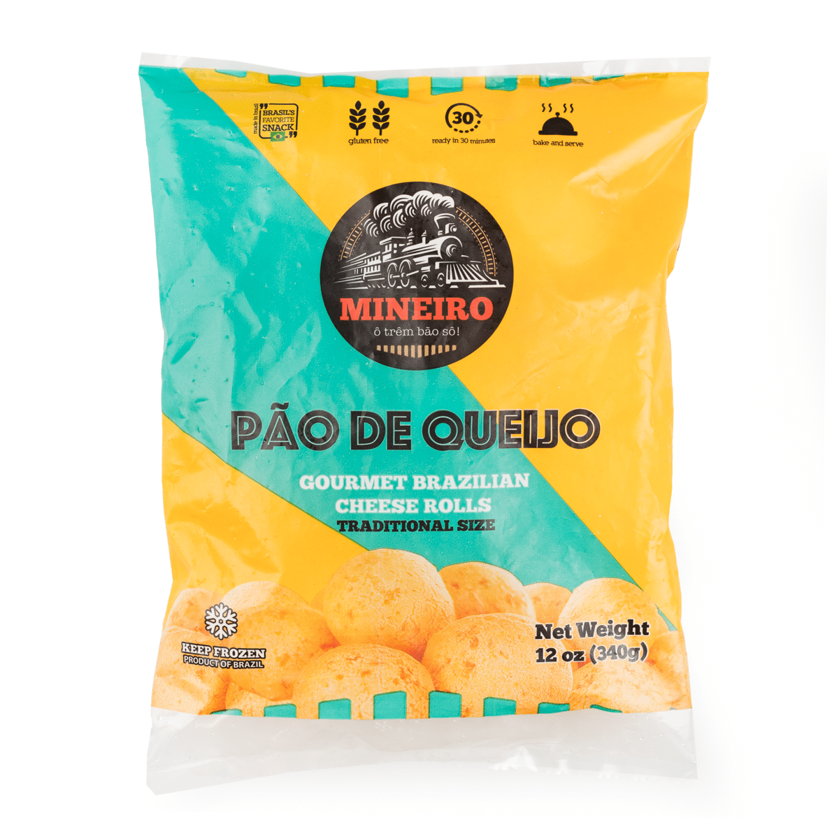Mineiro Brazilian Cheese Rolls, Frozen 340 g