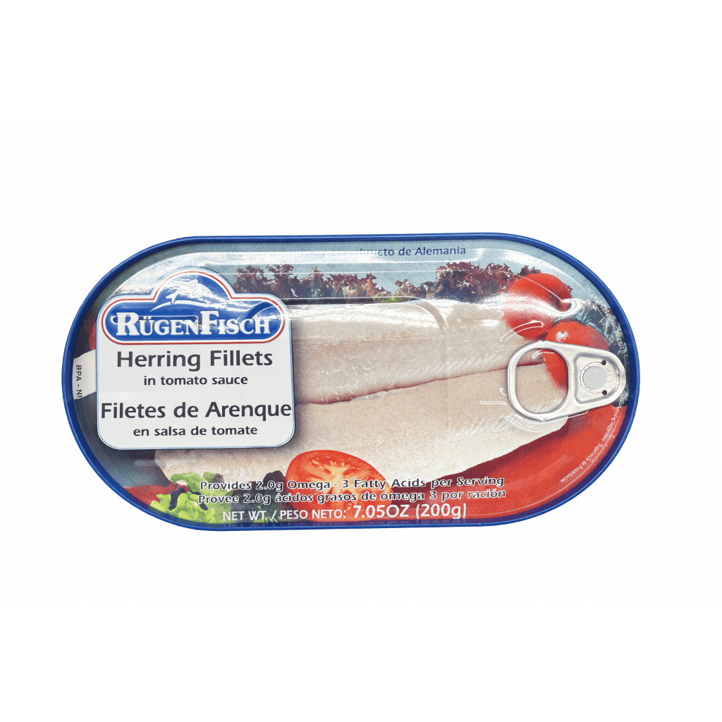 Rügen Fisch Filetes de Arenque en Salsa de Tomate 7.05 onza(s)