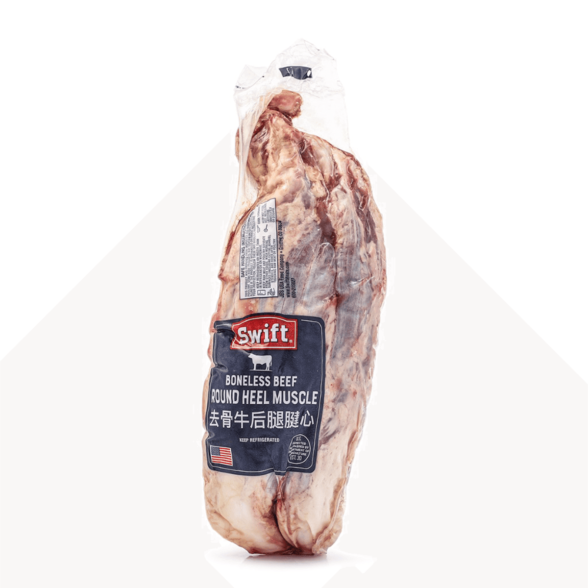 Swift Beef Round Heel Muscle, Frozen 1.6-2.6 lb