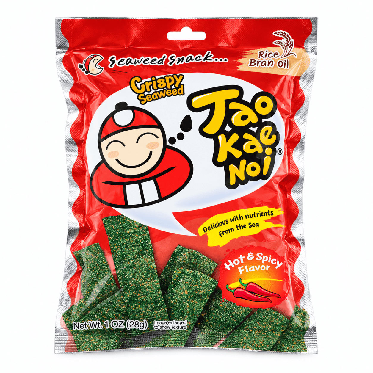 Tao Kae Noi สาหร่ายทอดกรอบ รสเผ็ดร้อน 28 กรัม