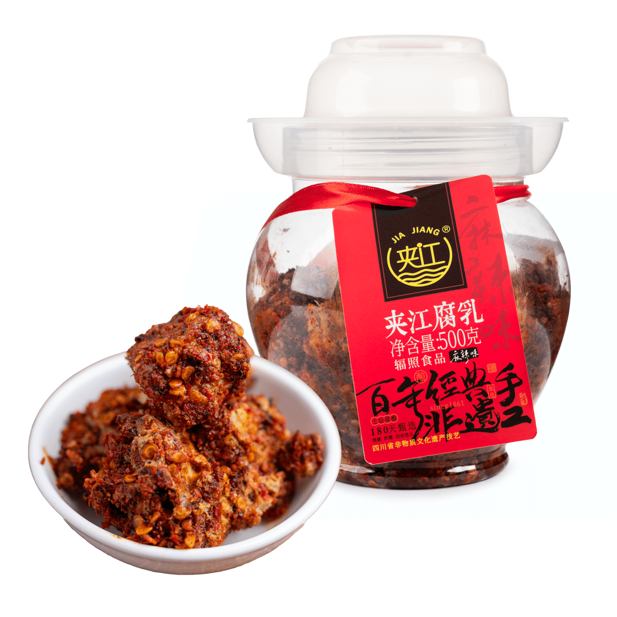 Jiajiang 辛口腐乳 500 グラム