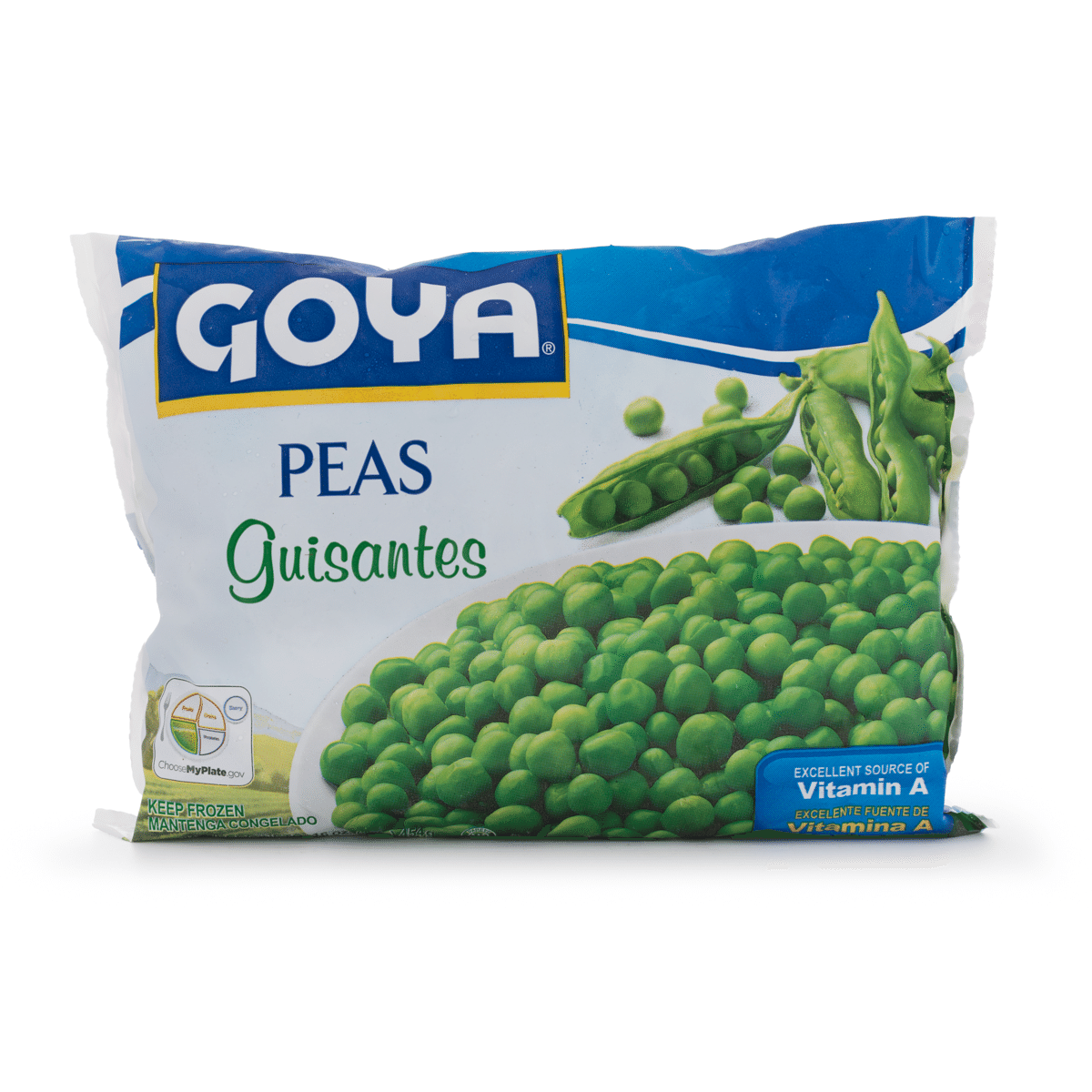 Goya 100% Natural Peas, Frozen 16 oz