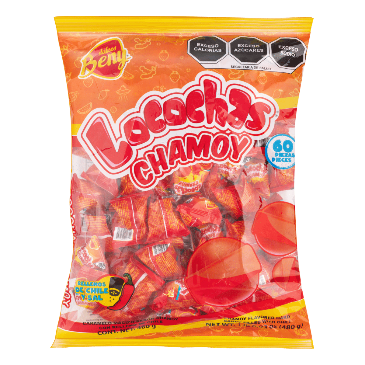 Beny Locochas Caramelo duro sabor chamoy 480 gramo(s)
