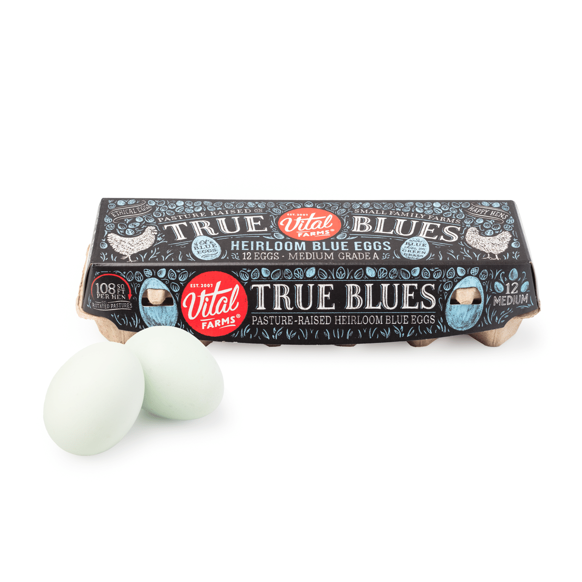 Vital Farms True Blues Dozen Eggs 12 count