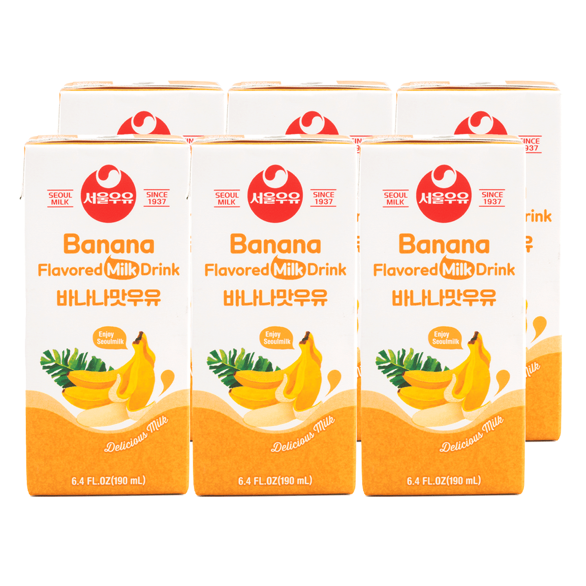 奶基飲品 香蕉牛奶 190ML/6 1140 毫升