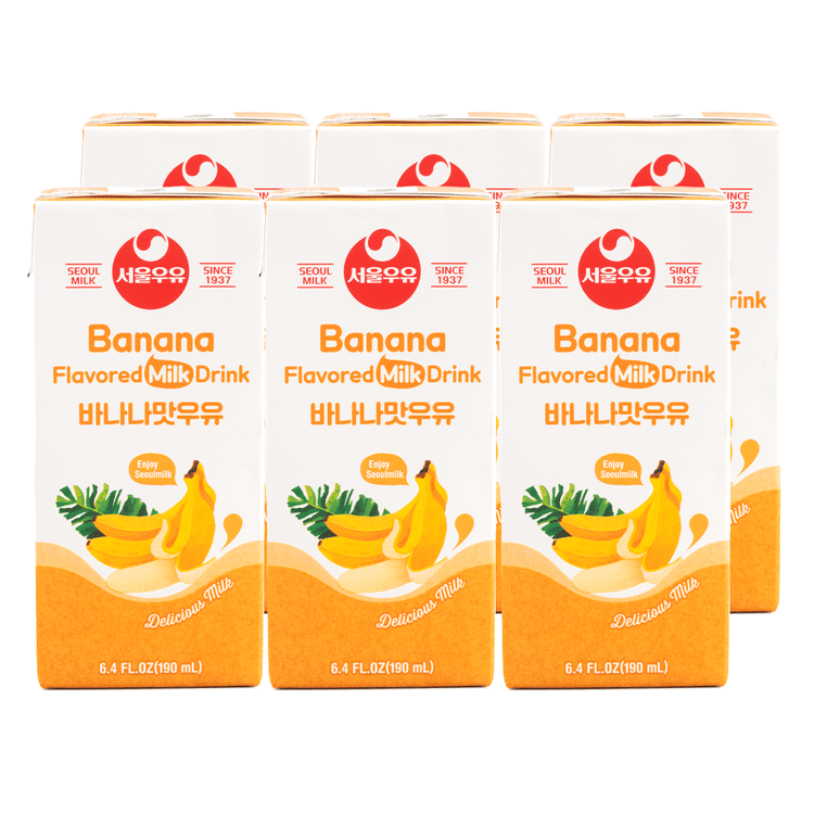 Get Seoul Milk Banana Flavor Milk 6pk Delivered | Weee! Asian Market