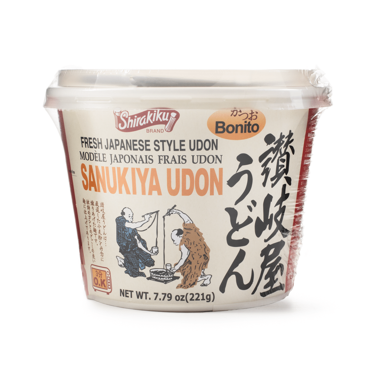 Shirakiku 日式烏冬麵碗裝 鰹魚味 7.79 盎司*12 包