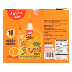 Sunity Carrot & Orange Juice 100 ml*10 pack