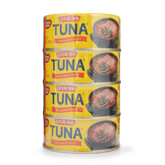 weee_canned_Dongwon Canned Tuna with Kimchi Sauce 5.29 oz*4 cans