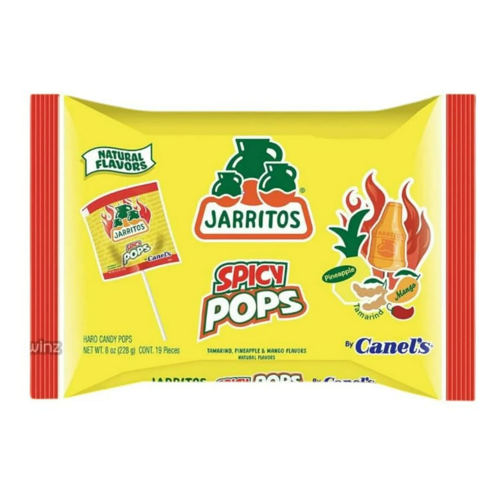 Jarritos 매운맛 과일 막대사탕 0.42 온스*19 팩
