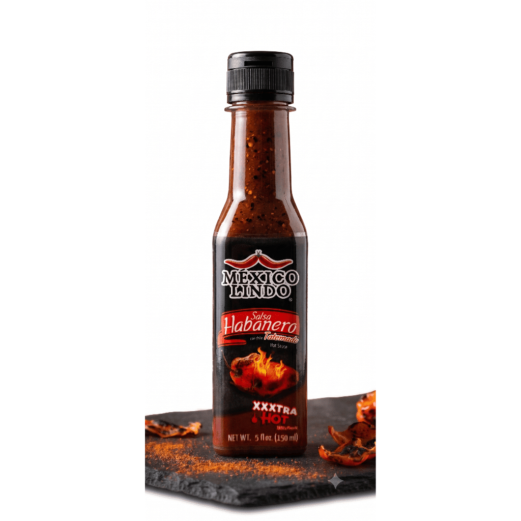Mexico Lindo Habanero Hot Sauce Xxxtra Hot 5 oz