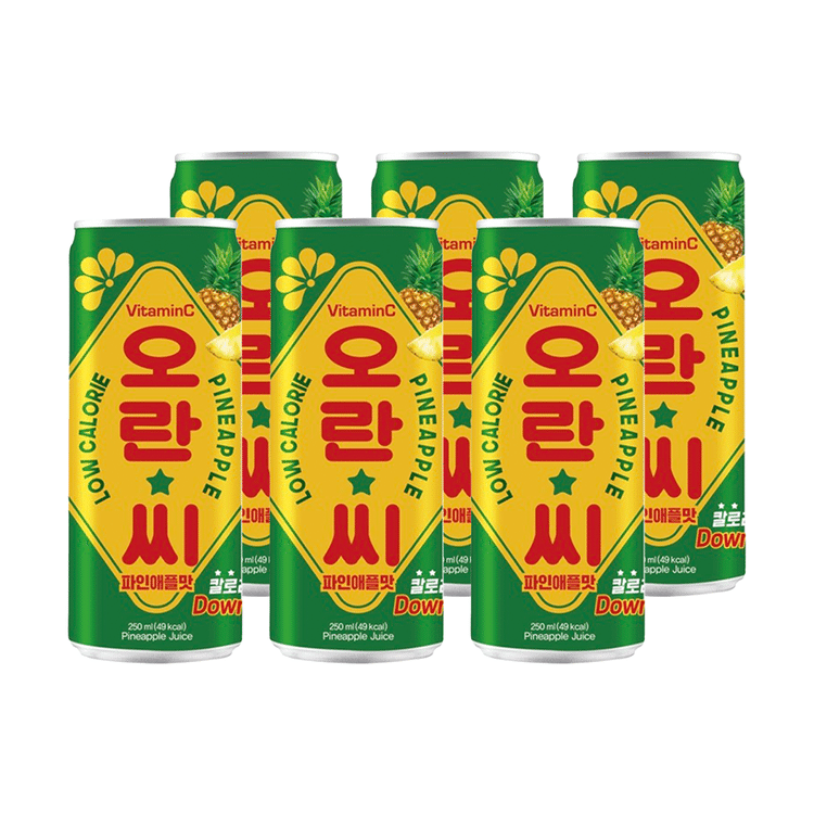 バナナ ORAN-C パイナップルドリンク 250 ml(ミリリットル)*6 缶 - Weee!