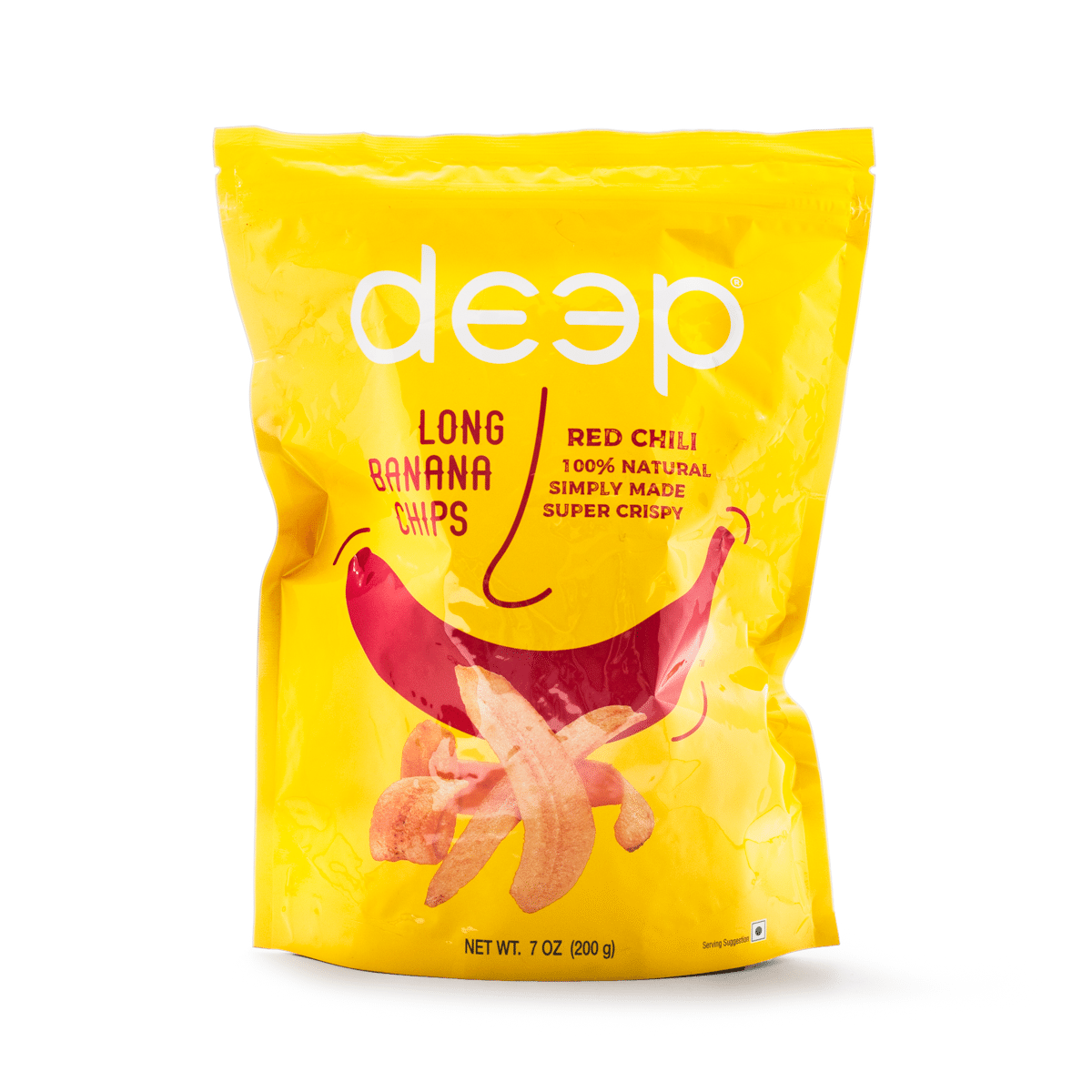 Chips de Banana Larga con Chile Rojo Deep Snacks 7 onza(s)