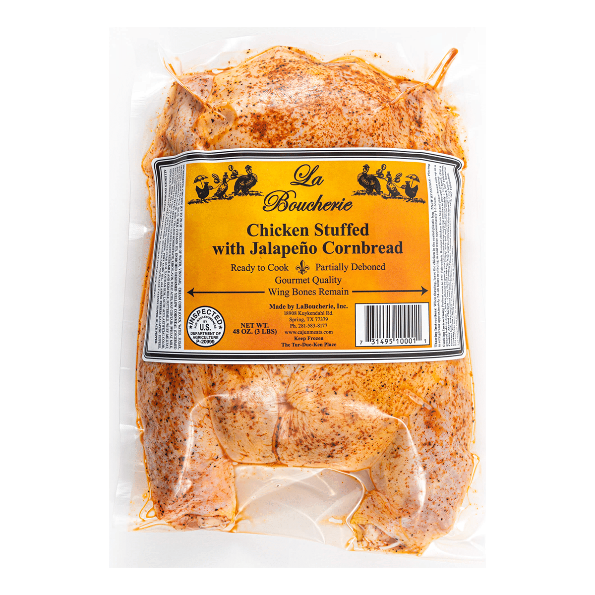 La Boucherie Chicken Stuffed with Jalapeno Cornbread 48 onza(s)