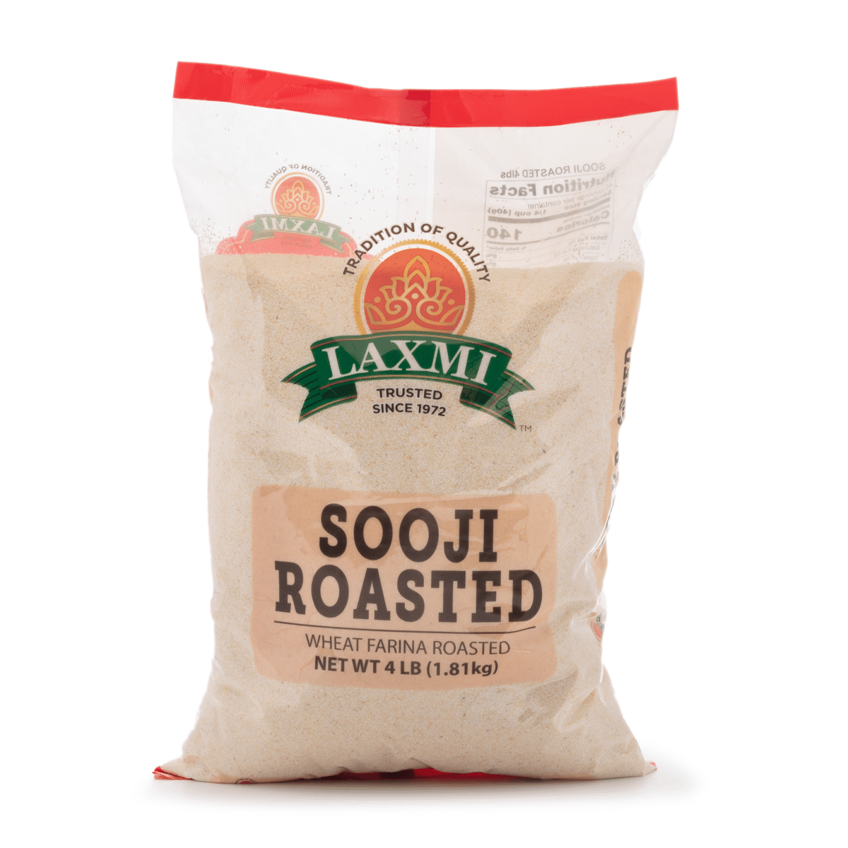 Laxmi Roasted Sooji (Roasted Wheat Farina) 4 lb*10 pack