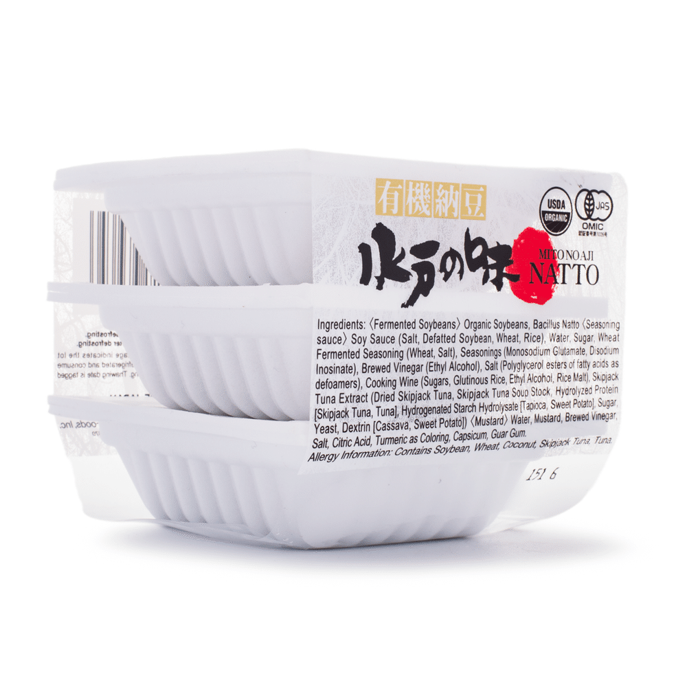 水戸の味 有機納豆 3パック 135.9 グラム - Weee!