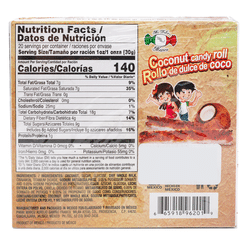 Mi Dulce Mexico Coconut Candy Roll 600 g