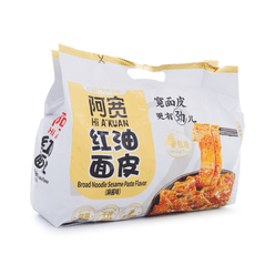 BJ A-Kuan Broad Noodle Chili Oil Sesame Paste 460 g