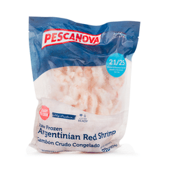 Pescanova Jumbo Wild Caught Argentina Peeled Red Shrimp Raw Frozen 2 lb