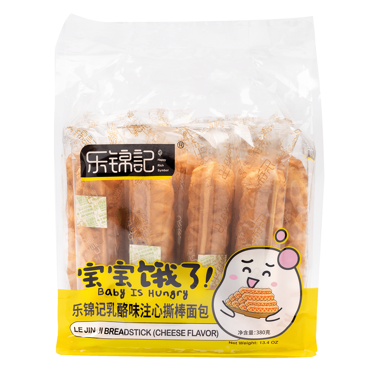 Happy Rich Symbol 스틱빵 치즈맛 380 그램*10 팩