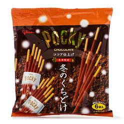 Glico ﻿Winter Melty Pocky Chocolate Cream Covered Biscuit Sticks 6P 4.62 oz