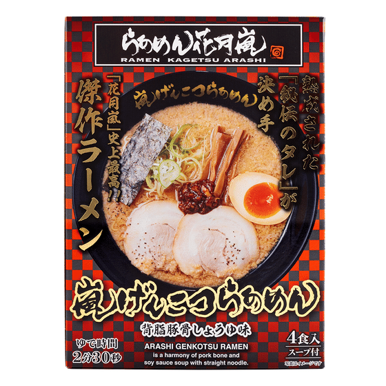 weee_instant_Kagetsu Arashi-Arashi Genkotsu Ramen with Back Fat and Pork Bone Soy Sauce 4 servings 524 g