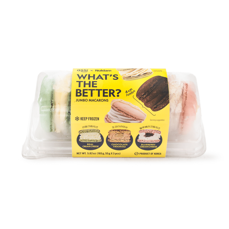 Get Assi X Nuldam, Jumbo Macarons (Real Cream Cheese,Chocolate