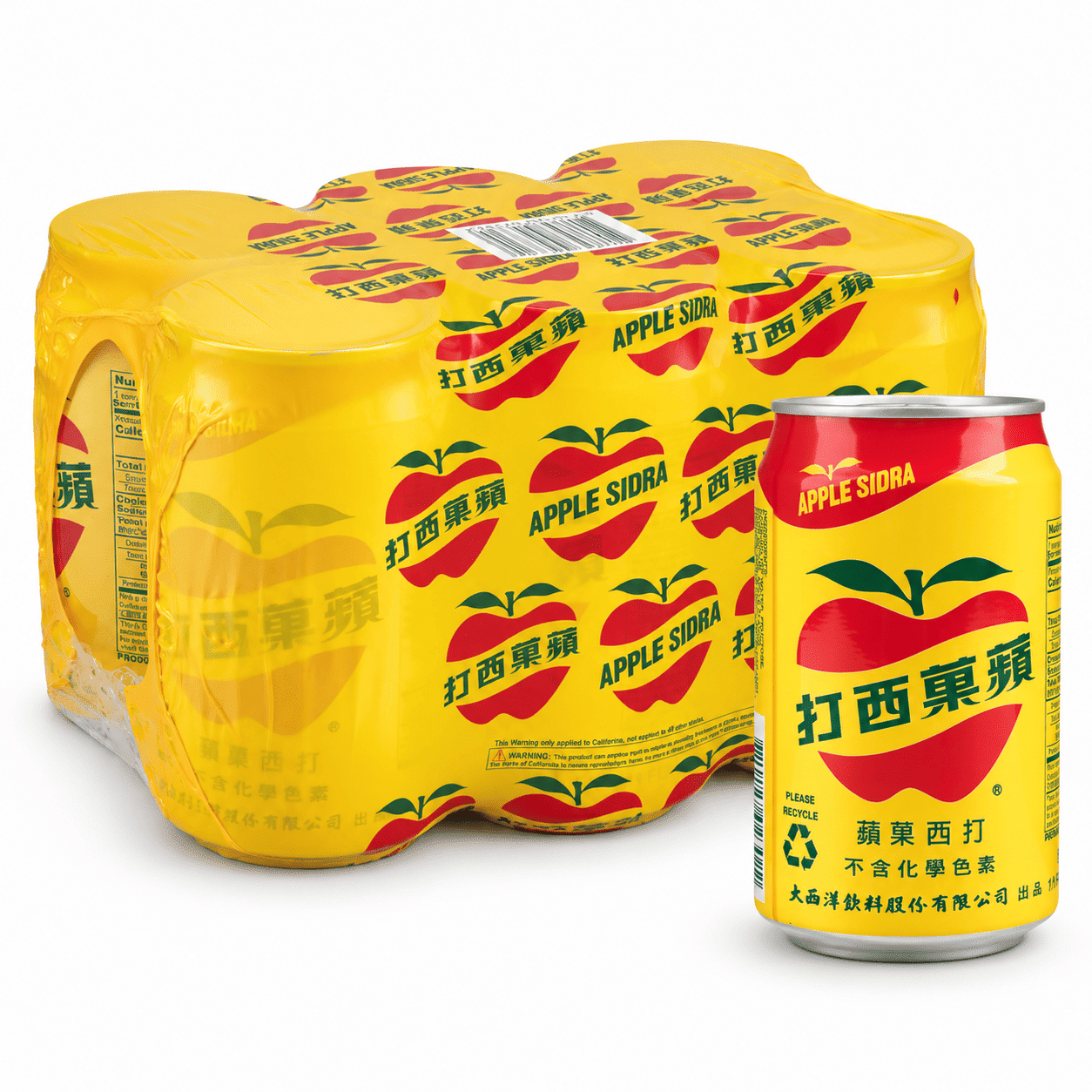 Daxiyang Apple Sidra Soda 330 ml*6 cans