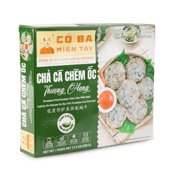 Co Ba Mien Tay Premium Fried Seabass Fish Cake With Snail, Frozen 17.6 oz