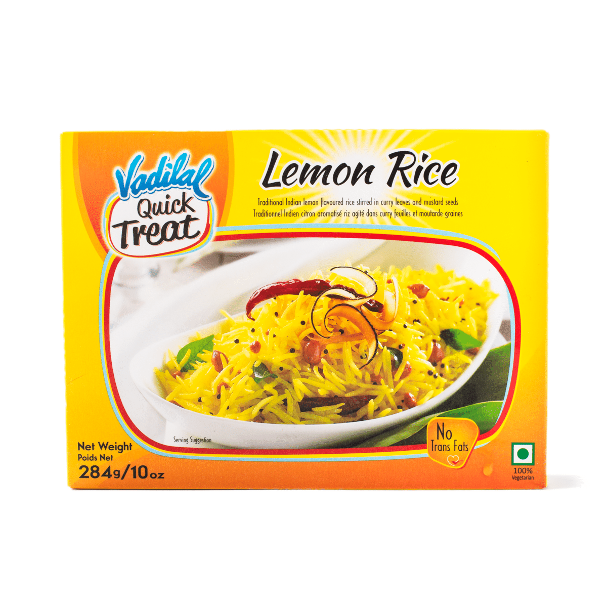 Vadilal Lemon Rice, Frozen 10 oz