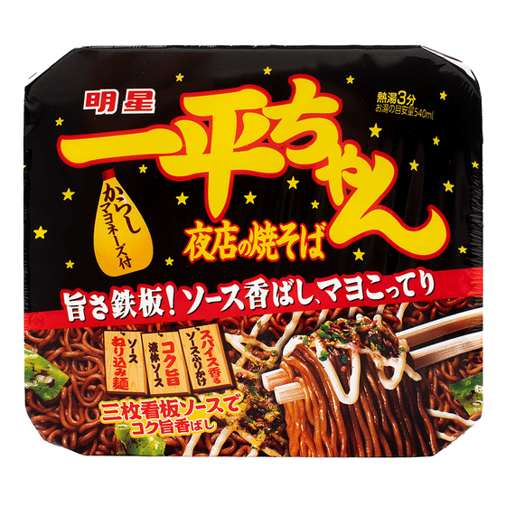 weee_instant_明星 一平ちゃん 焼きそば からしマヨネーズ付き 4.77 オンス