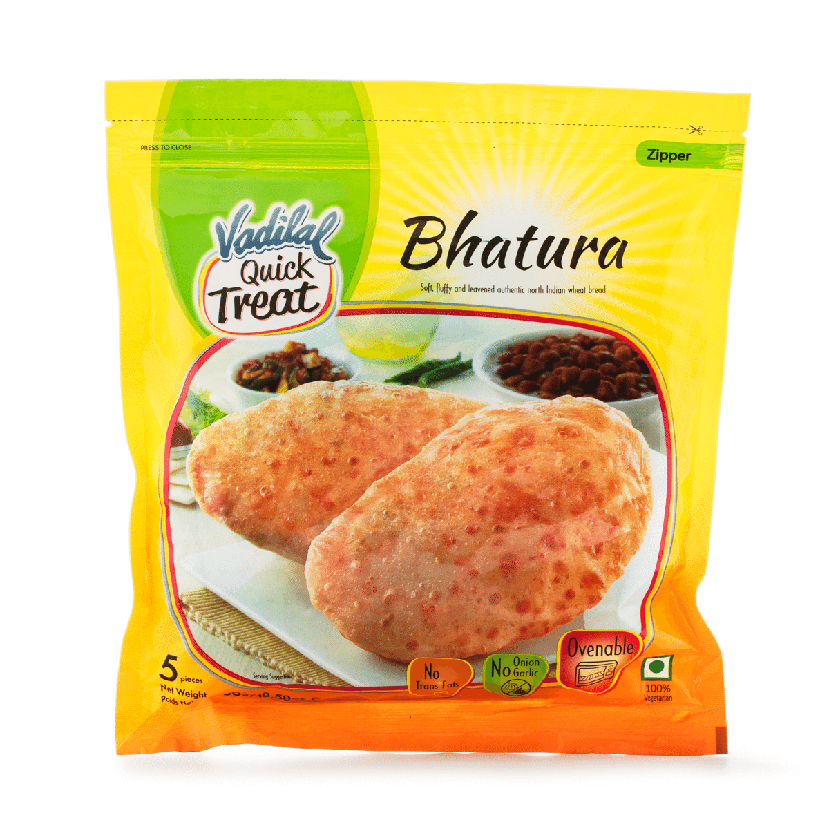 Vadilal Bhatura 5pcs Frozen 300 g