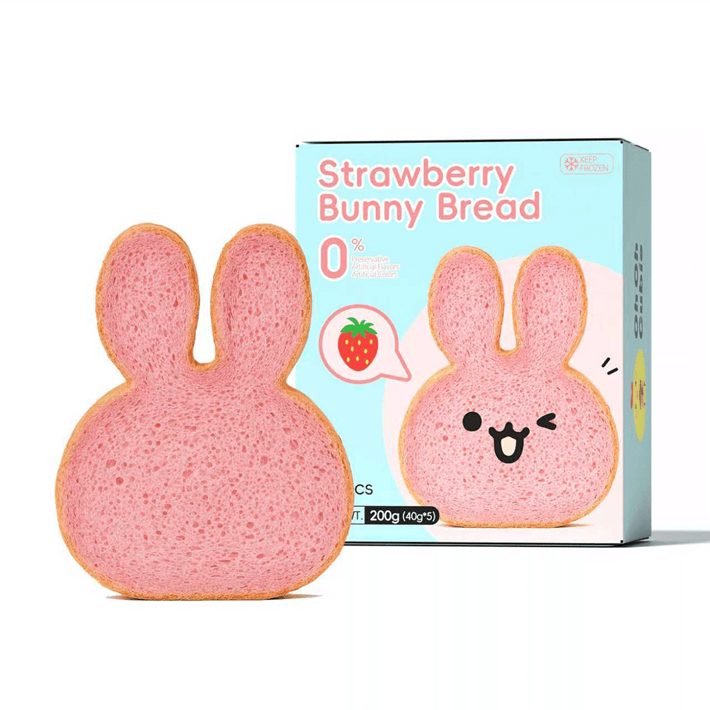 Oh Oh Cubie Strawberry Bunny Bread 5 PCs 200 g