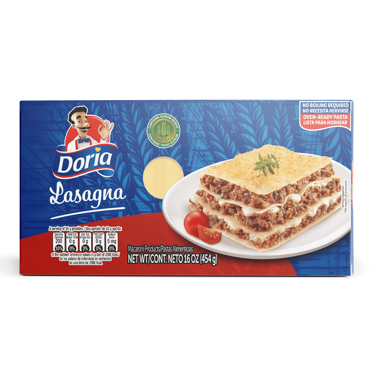 Doria 오븐용 라자냐 454 그램
