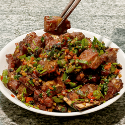 Pork Spare Rib Strips with Soft Bone, End cuts 1.5 lb