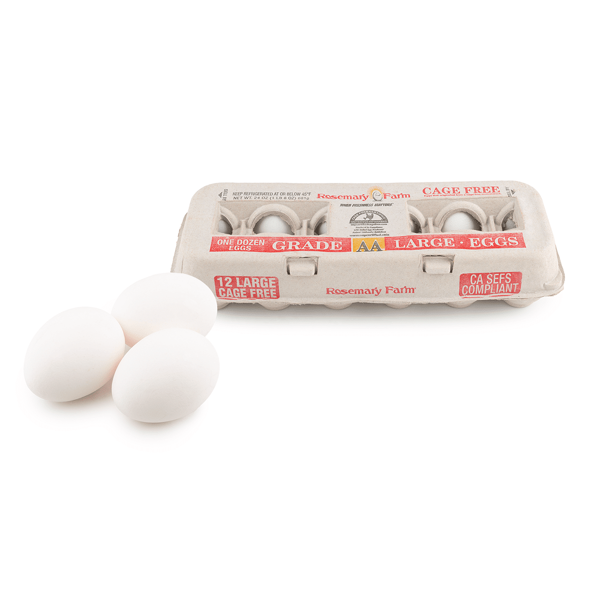 Rosemary Farms Cage Free Large Dozen Carton 12 count