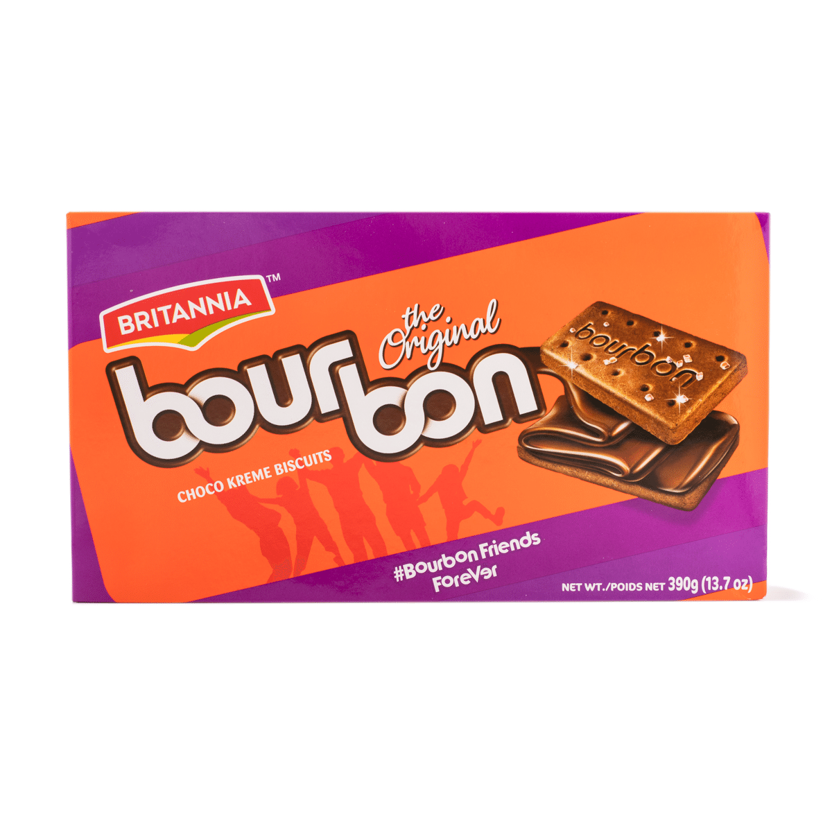 Galletas de Crema de Chocolate Bourbon, Britannia 390 gramo(s)
