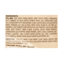 Bibigo Beef and Vegetable Dumplings Frozen 1.5 lb