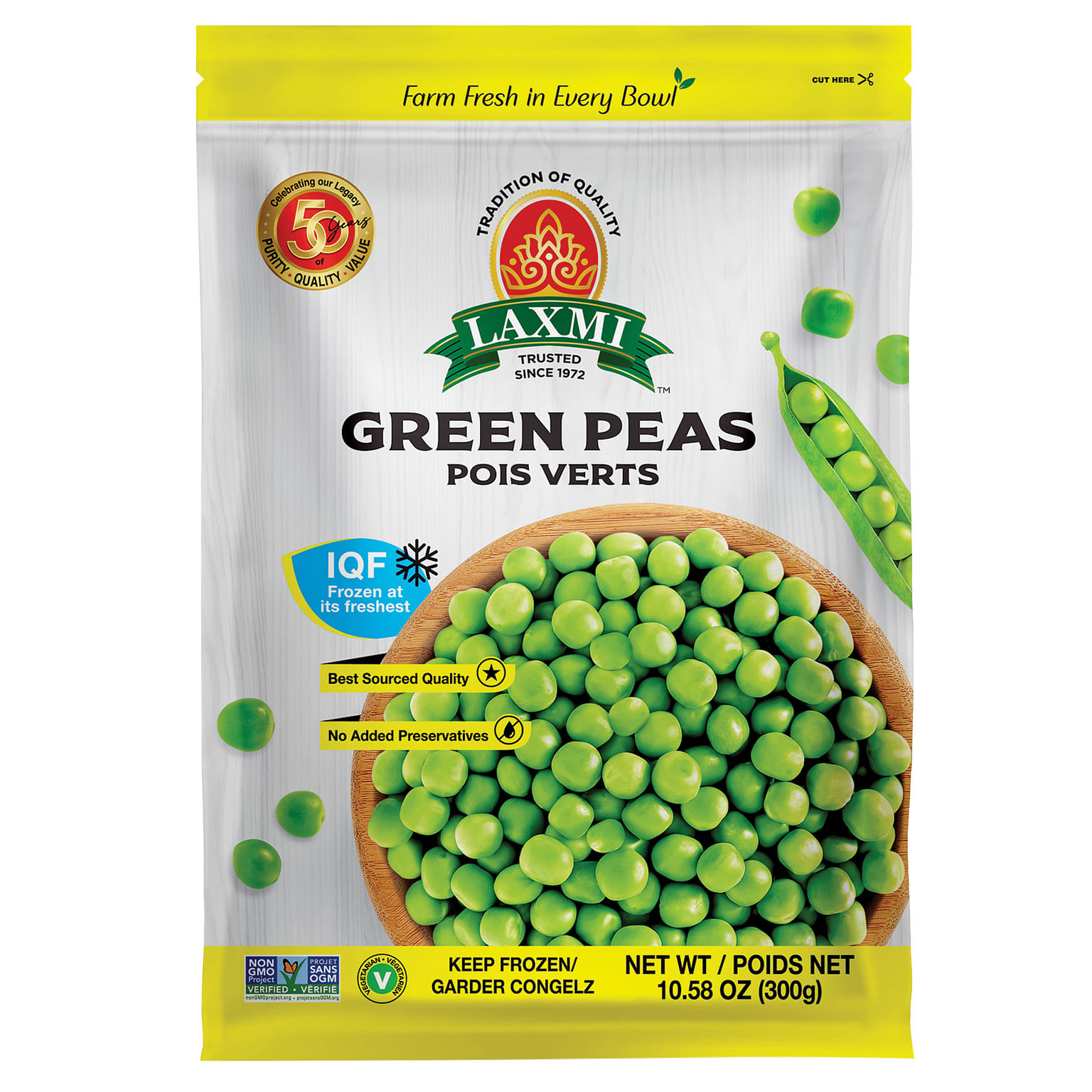 Laxmi Green Peas ( Frozen) 300 g