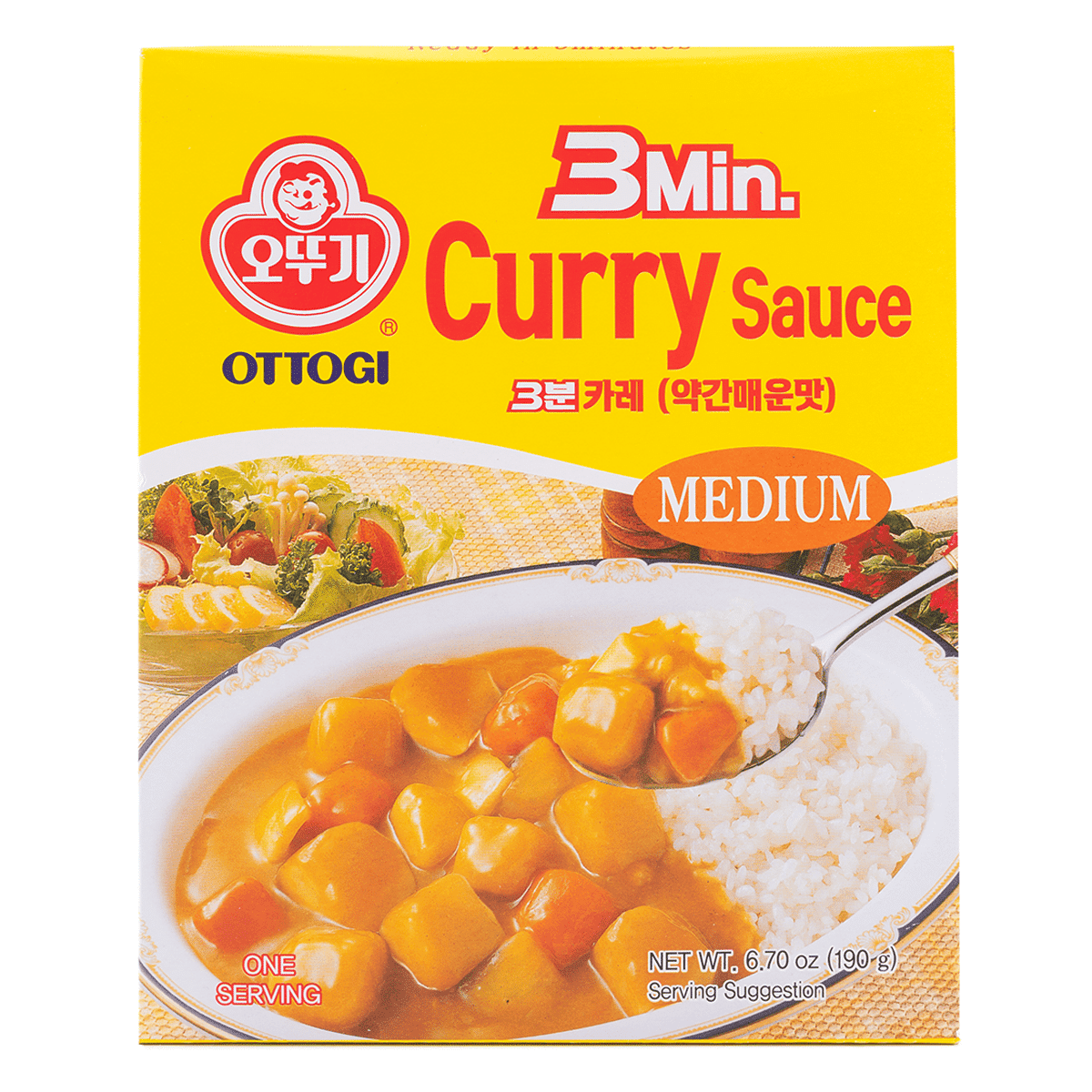 Otoki 3分カレー やや辛口 190 グラム